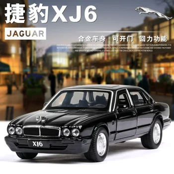 1:36 Jaguar XJ6 Clasic Aliaj Auto Model Diecasts Vehicul Jucării cu Roți Spate Metak Mașină de Jucărie pentru Copii Cadouri A210