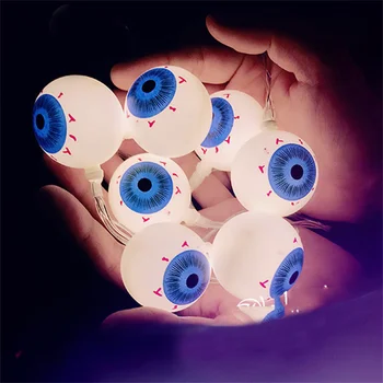1,5 m 10Led Halloween CONDUS Ocular Șir de Lumină LED-uri Fantoma Ochi de Lumină Caldă, Rece Colorat pentru Halloween Festival Bar Petrecere Acasă Decor