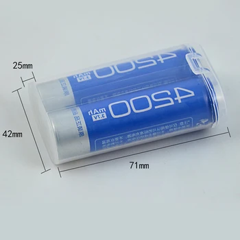 1 BUC 18650 Baterie Portabil Impermeabil Clar Suport Cutie de Depozitare din Plastic Transparent Caz de Siguranță Pentru 2 Secțiuni 18650