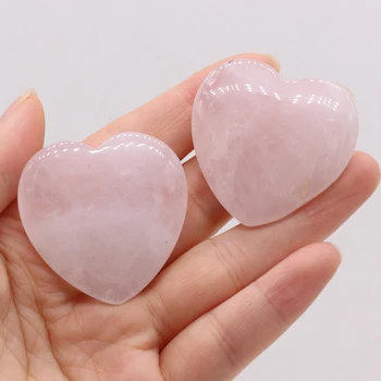 1 BUC Cuart roz Natural Margele Vrac Ornamente de Dragoste în Formă de Inimă de Piatră Șlefuită Reiki de Vindecare de Cristal DIY Cadou Decor Minerale