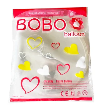 10buc Bobo Balon Transparent cu Bule Baloane Clar Baloane pentru Lumina Led-uri Nunta, Ziua de naștere Petrecere Copil de Dus Acasă Consumabile