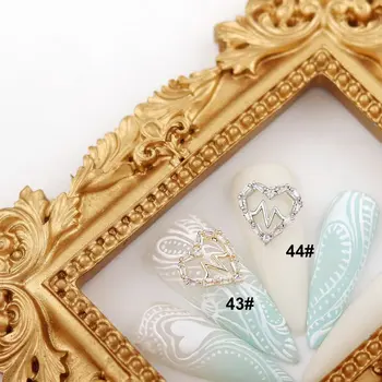 10buc/lot 3D Dragoste Inima Lanț Aliaj de Unghii Arta Pearl Zircon Cristal Metal Manichiura Unghii Accesorii Consumabile Decoratiuni Farmece