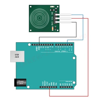 10buc TTP223B Digital Touch Capacitiv-Senzor Comutator Modul DIY pentru Arduino, Raspberry Pi