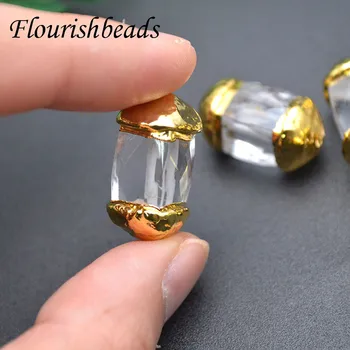 10pc de Înaltă Calitate, Curat Cristal Placare cu Aur Rrectangle Margele Conector pentru Bijuterii a Face Provizii