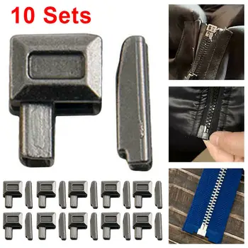 10Sets Fermoar Metalic Dop Manual de Reparații Open End Croitor Fermoar Cusut Tesatura Instrument de Ambarcațiuni Haine Pantaloni cu Fermoar Accesorii