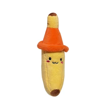 13cm coreea Moda Bijuterii de Banane Păpușă de Pluș Breloc Jucărie pentru Copii Pălărie Banana Papusa Pandantiv Mic Rucsac Ornamente Cadou