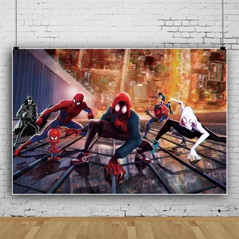 1buc Disney Spiderman Tema Baieti Petrecere Decoratiuni de Vinil Fundaluri de Fotografie Petrecere de Fundal Pentru Studio Foto
