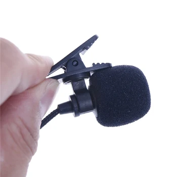 1buc Mini Jack de 3,5 mm Microfon Lavaliera, Cravata Clip Microfoane Microfono Microfon Pentru Vorbire Discurs Prelegeri 2m Cablu Lung