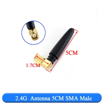 2 uds Antena WIFI 2,4 G RP SMA macho Universal antenas amplificador Router WLAN Antenne de 2400-2500mhz