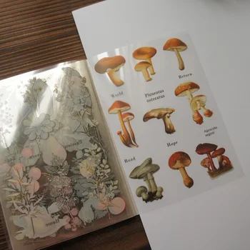 20 de Coli (1 carte) Ilustrare de Pădure Mare de Animale și Plante Stil Autocolant Transparent Scrapbooking DIY Cadou Decor Tag