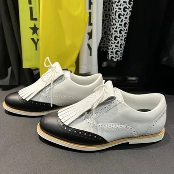 2022 noul golf doamnelor stil Britanic pantofi de moda casual, confortabil, rezistent la apa, non-alunecare de sport de Golf pentru femei pantofi de fixare unghii