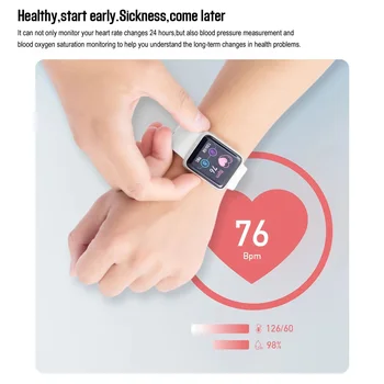 2022 Y68 Pro Bluetooth Fitness Tracker Ceas Inteligent Monitor de Ritm Cardiac pentru Bărbați și Femei Uita-te la cele mai Recente D20 Macaron brățară inteligent