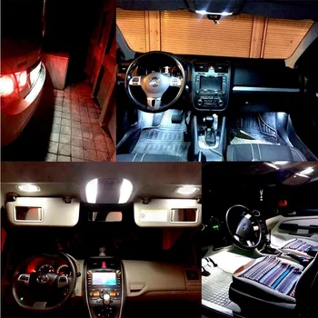 20buc T10 LED Amestecat Auto Interior LED Lumini de Lectură Cupola de Înmatriculare Lampă de Înlocuire Coada de Parcare Becuri Albe Seturi
