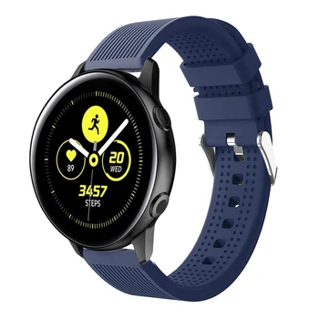 20mm Silicon Încheietura Curea Pentru Samsung Galaxy Watch 42mm/Active 2 Trupa Ceas pentru Samsung Gear S2 Clasic SM-R732 Watchband