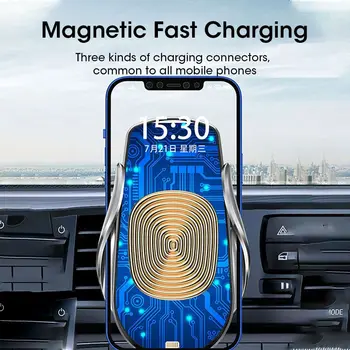 20W Masina Suport de Telefon Pentru Mercedes-Benz Benz Încărcător Wireless Senzor Inteligent Construit-în Baterie Automata de Prindere Pentru Samsung