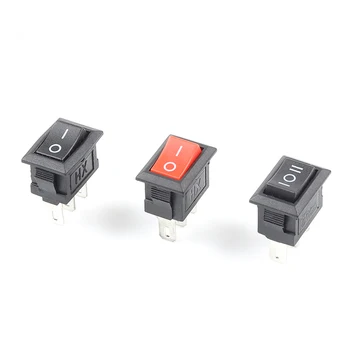 3 Pin10X15mm KCD11Mini SPST 2/3 Poziția Snap-in Barca Rocker Switch-uri de Putere PE-PE/ON-OFF-ON 3A/250V Comutator Buton