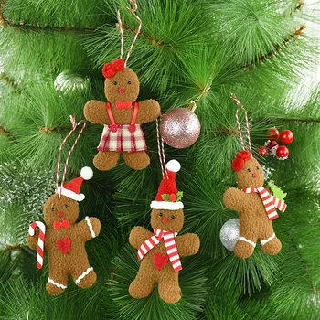 3pcs/Set de Om turtă dulce Pandantiv Pentru Decorare Pom de Crăciun Farmecul Agățat de Crăciun Anul Nou 2023 Navidad Cadouri la Domiciliu Ornamente