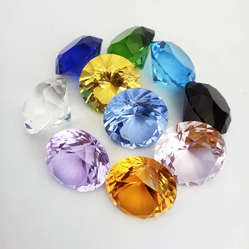 40mm Culoare Mixt Cristal de Diamant 1 buc Soare Prindere Sticla Diamant Prespapier Decor Acasă Ornamente
