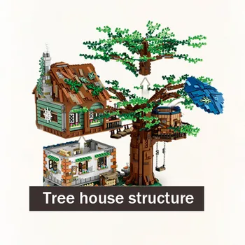 4761Pcs Mini Blocuri City Street View Primavara Toamna 2 in 1 DIY Bloc Seturi Village Urban Tree House Jucării Pentru Copil Cadou