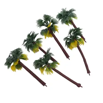 5 Buc Mini-Palmier Tropical Simulare De Plastic De Nucă De Cocos Copac Bonsai Peisaj In Miniatura Decor Peisaj Model
