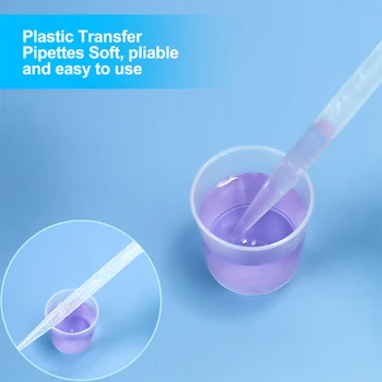 50PCS 3ML de Plastic de unica folosinta Picurator Transferul în condiții de Siguranță a Absolvit Pipete pentru Rășină Bijuterii Instrumente de Birou Experiment de Laborator Consumabile