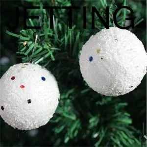 6Pcs 4cm Albe, Bile de Crăciun Petrecere Ornamente Decor de Vacanță Bulgări de zăpadă Pom de Crăciun Agățat Decoratiuni en-Gros