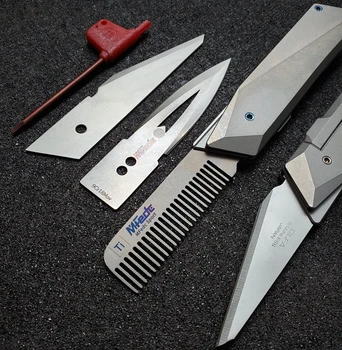 9CR18 MOV Utilitate Lamă de Cuțit Compatibil cu CKB-2 mâner cuțit