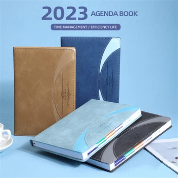 A5 Notebook Engleză Agenda Agenda 2023 365 De Zile Calendaristice, Planificator De Zi Cu Zi Notebook-Uri Notepad Cadouri De Papetarie Rechizite De Birou
