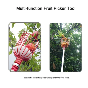Adânc Coș de Fructe Selector de Cap Grădină Instrument Portabil Fructe Catcher pentru Cules Mere Citrice, Piersici Pere