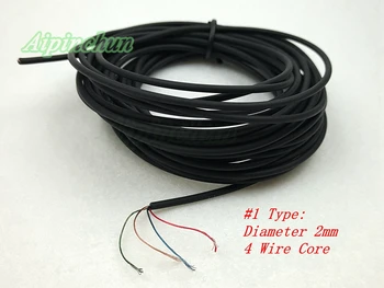 Aipinchun 2 Metri/lot DIY Audio Casti Cablu de Reparare Inlocuire Sârmă Căști Cablu Rosu/Negru/Violet
