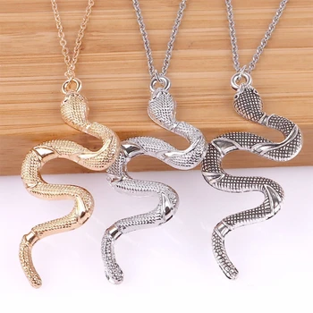 American European Moda Bijuterii în formă de Șarpe Element Colier de Personalitate de Moda Retro Snake Pandantiv Lanț Pulover