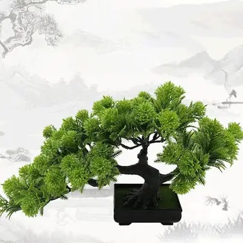 Artificiale Copac Bonsai Simulare de Ghivece cu Plante de Interior Raft Acasă