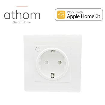 ATHOM Homekit WiFi Priză de Perete Calendarul Siri Voice Control de la Distanță UE 16A Acasă de Automatizare