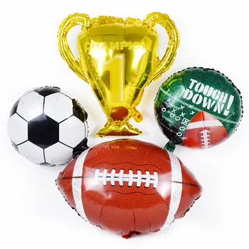 Baloane de fotbal Teren de Fotbal Baloane Campion Folie de Aluminiu Baloane pentru Sport Tematice de Fotbal Tematice Petrecere de Ziua Decor