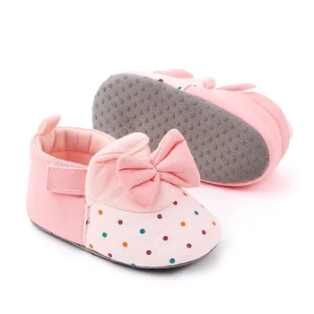 Brand de moda Copil Nou-născut Pantofi Fată Copil Drăguț Arcuri Mocasini pentru Sugari Formatori de Tenis pentru 1 An de Mers pe jos de Învățare Cadouri