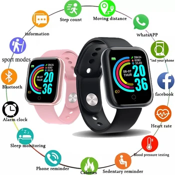 Ceas inteligent Pentru Android Femei Barbati Copii Smartwatch de Fitness Ceasuri Brățară Bărbați Ceas Inteligent Pentru Femei Smartwatch Y68