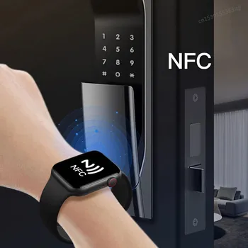 Ceas inteligent W57 Seria 7 de apelare Bluetooth NFC Passlock Siri Întotdeauna Pe Ecran, Încărcător Wireless Bărbați Femei Smartwatch IWO 15 Pro Max