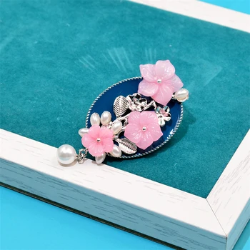 Clasic Prune Floare Pearl Ciucure Brosa Femei Bijuterii Vintage Accesorii pentru Straturi de Fuste Pulovere Creativ Unic Pin Badge
