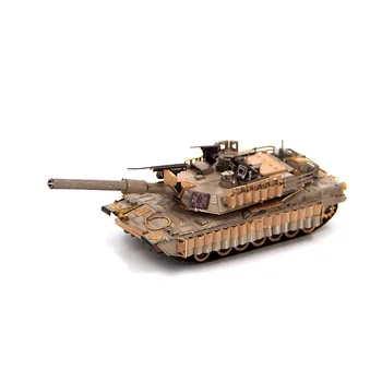 Cool 3D tridimensional de metal puzzle M1A2 Abrams rezervor model de jucărie DIY model militar