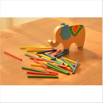 Copii Pentru Copii De Învățământ Elefant Echilibrare Blocuri De Lemn Jucărie Joc De Echilibru Montessori Blocuri Cadou