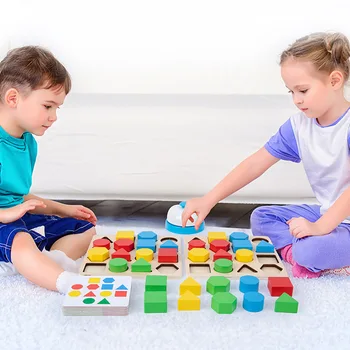 Copiii de gândire de formare război jigsaw puzzle de educație timpurie din lemn jucarii interactive părinte-copil creativ puzzle jucărie