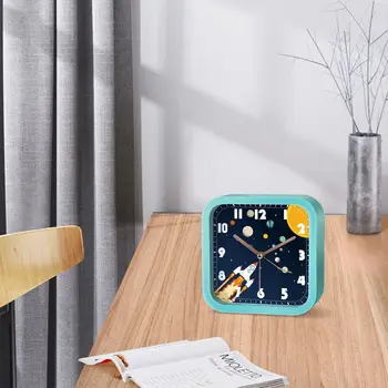 Creative Astronaut Ceas cu Alarmă Desktop Dormitor Patul de Desene animate de Trezire Ceas Decor Ornament pentru Copii