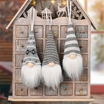 Crăciun Deco Xmas Mini Gnome Fără Chip Pădure Bătrân Papusa Pandantiv 2023 Crăciun Fericit Natal Noel Pomul De Crăciun Decor Navidad