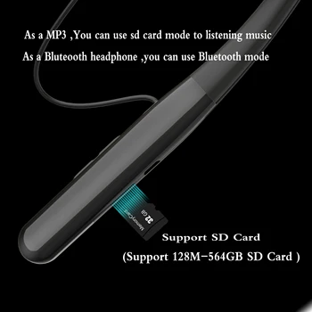 Căști fără fir 100h Sport Căști Fone Bluetooth V5.1 Cu Microfon Cu Fixare Pe Gât Bass Setul Cu Cască Stereo HiFi Pentru XiaoMi