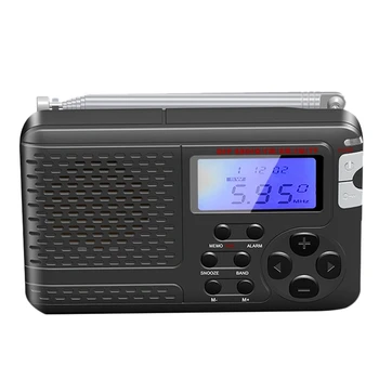 De vânzare cu amănuntul Multifunctional Radio Cu Antena de Portabil Ecran LCD AM/FM/SW/TV Full-Band Radio 50/60HZ) 3XAAA Baterie Radio Depozitare