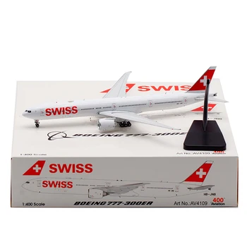 Diecast 1:400 Scară Swissair B777-300ER HB-JNB Aliaj de Aeronave Model de Colecție de Suveniruri Ornamente Decor de Afișare Jucarii