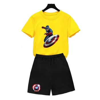 Disney Copilul Tricouri Vara Avengers Copii Tricou pentru Copii de Desene animate Drăguț Haine Casual Super-Erou Top Boy Fata de Tricou
