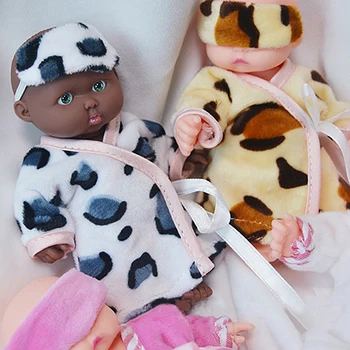 Drăguț 12CM Mini-Papusi pentru Copii Pijamale Drăguț Rochie de Simulare Copilul Renăscut Rochie de Până Papusa Jucării Pentru Copii Fete de Cadouri de Craciun