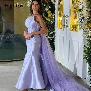 Eightree Liac Elegante De Bal Rochie De Sirenă Fără Bretele Abendkleider Dubai Pata Tul Rochii De Seara 2023 Spatele Gol, Rochii De Petrecere