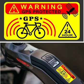 F505# 30mm*60mm 3PCs de Urmărire GPS de Avertizare Autocolante Semn de biciclete Biciclete de Prevenire a Furturilor de Securitate